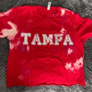 Tie Dye University of Tampa Crop Tshirt